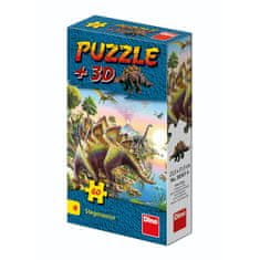 Dino Toys Puzzle 60 Dinosaury + figúrka Dino 