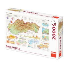Dino Toys Mapa Slovenska 2000 dielikov 