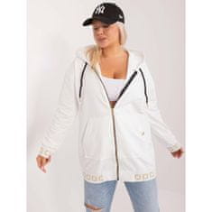 RELEVANCE Dámska mikina plus size so zipsom ecru RV-BL-8262.85_408050 Univerzálne