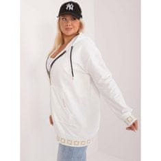 RELEVANCE Dámska mikina plus size so zipsom ecru RV-BL-8262.85_408050 Univerzálne