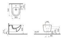 Vitra VITRA Shift závesný bidet RN020 - Vitra