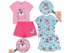 Disney Letné pyžamo pre dievčatá Minnie Mouse od Disney, bavlnené pyžamo s krátkymi rukávmi, 2 kusy. 2-3 lata 98cm