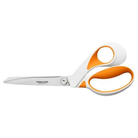 FISKARS Nožnice "RazorEdge Softgrip", oranžová-biela, 23 cm, 1070079