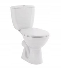 CERSANIT WC kompaktný biely komplet so sedadlom 3/6 L
