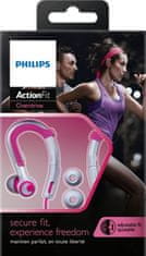 Philips SHQ3300PK / 00 - športové slúchadlá, šedo / ružová