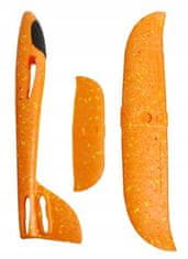 KIK Penové hádzací lietadlo s dlhým doletom 34x33cm - oranžové, KX7839