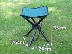 Verk 01280 Skladacia kempingová stolička - zelená