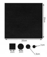 ISO 15098 Samolepiace plstené podložky pod nábytok 144 ks