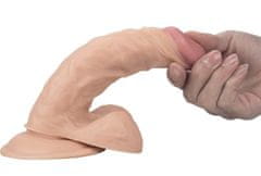 Xcock Realistické dildo s semenníkmi veľký penis v telovej farbe