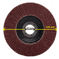 Verk 1803 Lamelový brúsny kotúč Ø 125 mm