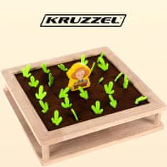 Kruzzel 22755 Drevená skladačka farma 2v1