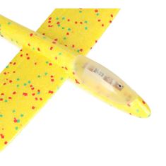 KIK KX7954_3 Klzák lietadlo 2LED polystyrén 48x47cm žltý