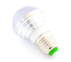 APT LED žiarovka RGB s diaľkovým ovládaním E27 3W, ZD7C