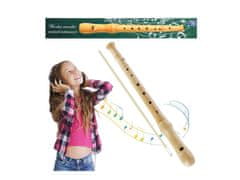 STARPAK Drevená zobcová flauta s 8 otvormi + čistiace zariadenie 