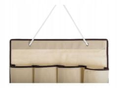 Verk 01348 Závesný organizér s 20 vreckami 128x45cm - béžový