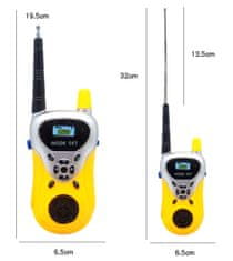 APT AG490 Detské vysielačky Walkie Talkie 2 ks - žlté