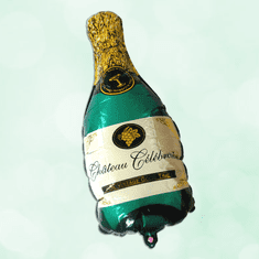 GFT Fóliový balónik - zelené šampanské