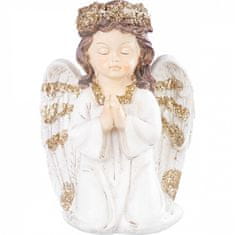 Autonar czech Dekorácia Anjel modliaci, LED, polyresin, na hrob, 11,5x7,5x15,5 cm MagicHome