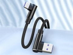 Verk 06308 USB Kábel -C, zahnuté konektory 1m color