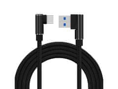 Verk 06308 USB Kábel -C, zahnuté konektory 1m color