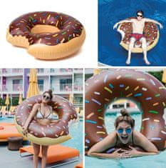 Verk Obrie nafukovacie Donut 100 cm - hnedý