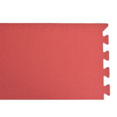 GFT EVA Penový fitness koberec 59x59 cm - 4 ks, červená