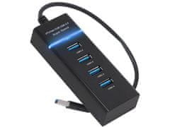 GFT 06311_SK USB Hub 3.0, 4 porty čierny