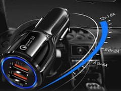 GFT 10101 Autonabíjačka 2xUSB, Quick Charge 3.0