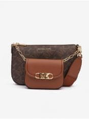 Michael Kors Tmavo hnedá dámska crossbody kabelka Michael Kors Parker Large MF Crossbody UNI