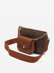 Michael Kors Tmavo hnedá dámska crossbody kabelka Michael Kors Parker Large MF Crossbody UNI