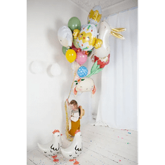 PartyDeco Fóliový balón chodiaca Sliepka, 48x60 cm