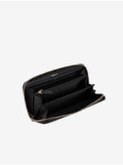 Geox Čierna dámska kožená peňaženka Geox UNI