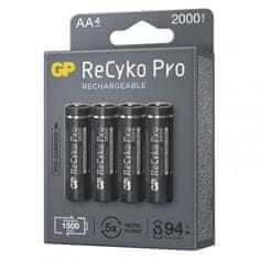 GP Nabíjacie batérie ReCyko Pro Professional AA (HR6), 4 ks, čierne 1033224200