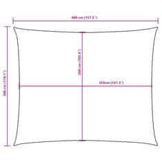 Vidaxl Tieniaca plachta, oxford, obdĺžniková 3x4 m, sivohnedá