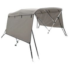 Vidaxl Strieška Bimini s 3 oblúkmi a stenami 183x(170-182)x137 cm