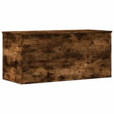 Vidaxl Úložný box dymový dub 100x42x46 cm kompozitné drevo