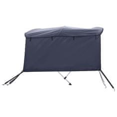 Vidaxl Strieška Bimini s 3 oblúkmi a stenami 183x(170-182)x137 cm