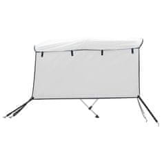 Vidaxl Strieška Bimini s 3 oblúkmi a stenami 243x(170-182)x137 cm