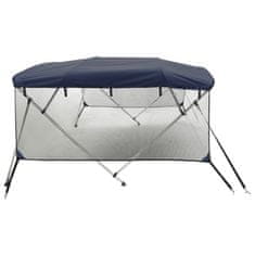 Vidaxl Strieška Bimini so 4 oblúkmi a stenami 243x(230-244)x137 cm