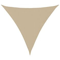 Vidaxl Tieniaca plachta oxfordská látka trojuholníková 4x4x4 m béžová