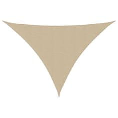 Vidaxl Tieniaca plachta, oxford, trojuholníková 3,5x3,5x4,9 m, béžová