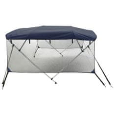 Vidaxl Strieška Bimini so 4 oblúkmi a stenami 243x(170-182)x137 cm