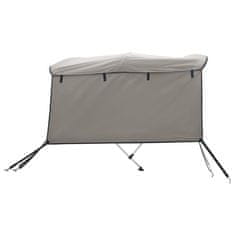 Vidaxl Strieška Bimini s 3 oblúkmi a stenami 243x(170-182)x137 cm