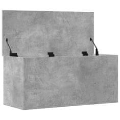 Vidaxl Úložný box betónovosivý 100x42x46 cm kompozitné drevo