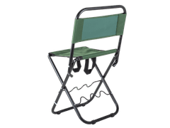 Verk 01679_Z Kempingová skladacia stolička s držiakom na rybársky prút, zelená