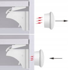 Pronett XJ3941 Magnetický zámok na nábytok 4 ks