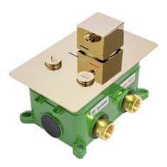 REA Sprchový termostatický set fenix davis zlatý + box (REA-P6324)
