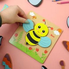 GFT Drevené puzzle pre najmenších - včielka