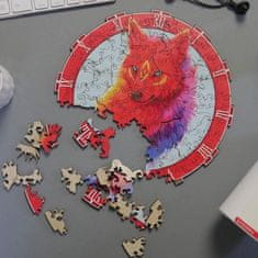 GFT Drevené zvieracie puzzle - vlk