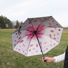 GFT Skladací dáždnik - okvetné lístky bielej